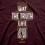 Way Truth Life Cross - Adult T